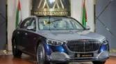 Mercedes Maybach S 680 2024 Blue-Beige Front Right