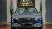 Mercedes Maybach S 680 2024 Blue-Beige Front