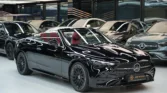 2026 Mercedes Benz CLE 200 Cabriolet Black Red Front View Angle
