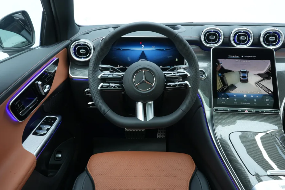 New 2026 Mercedes-Benz GLC 200 Coupe White Tan