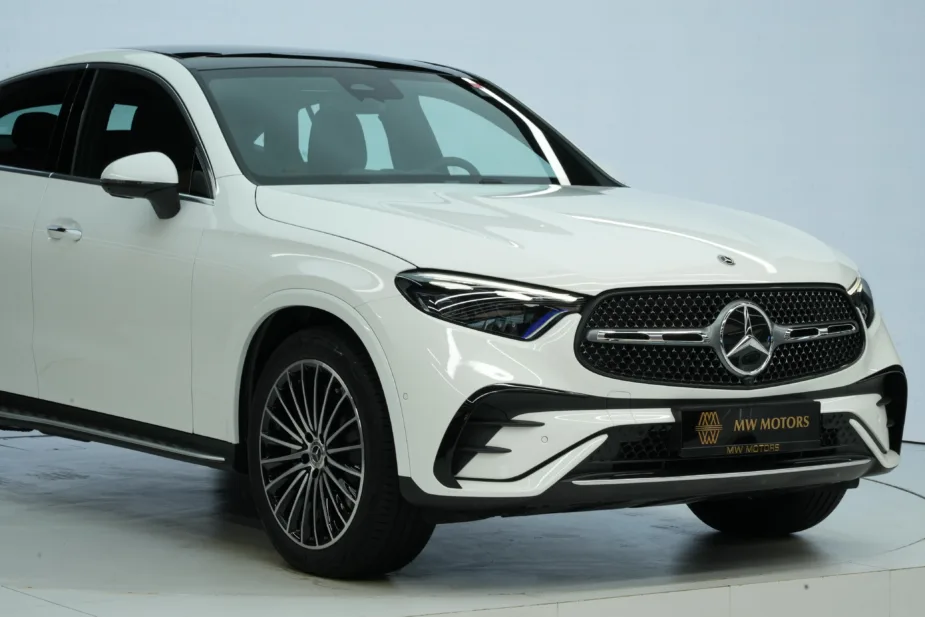 New 2026 Mercedes-Benz GLC 200 Coupe White Tan