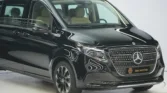 Mercedes Benz V 300 Avantgarde Black White Front View Angled Zoom