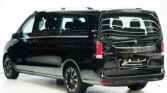 2026 Mercedes Benz V 300 Avantgarde Black Black Rear View Angle