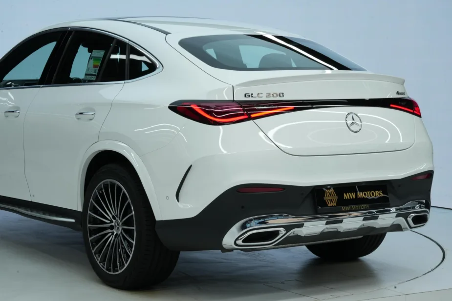 New 2026 Mercedes-Benz GLC 200 Coupe White Tan