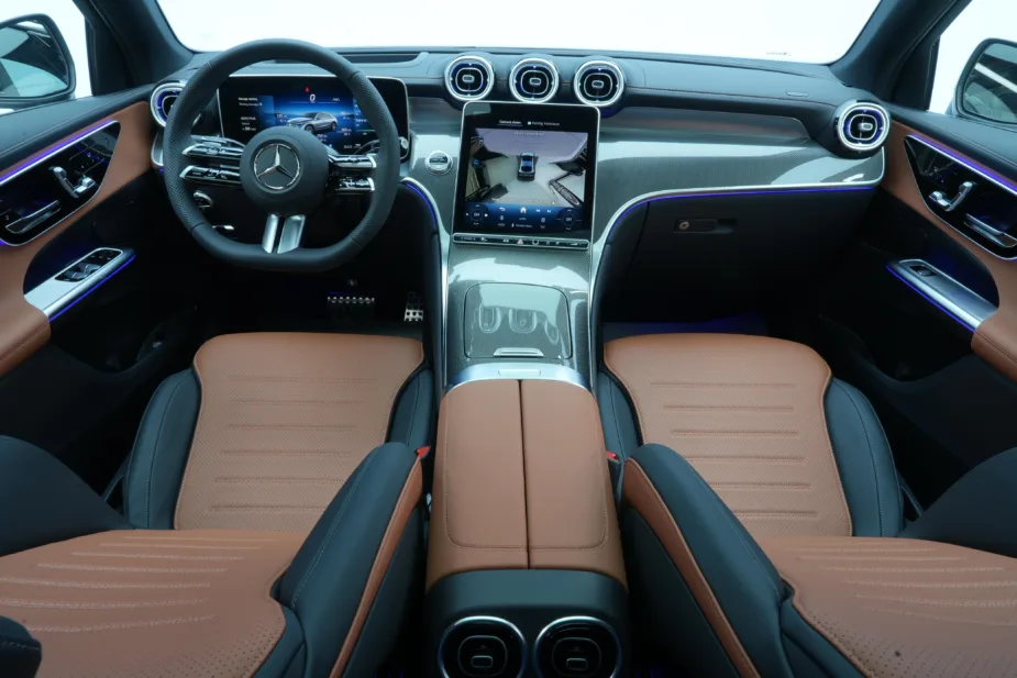 New 2026 Mercedes-Benz GLC 200 Coupe White Tan