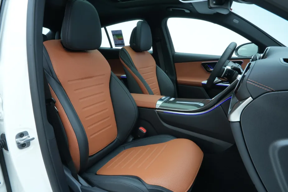 New 2026 Mercedes-Benz GLC 200 Coupe White Tan